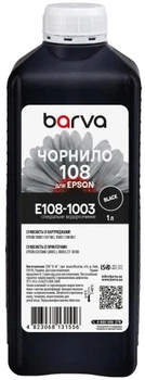 Чорнило Barva Epson 108, Black, для L8050/L18050, 1 л, водорозчинне (E108-1003)