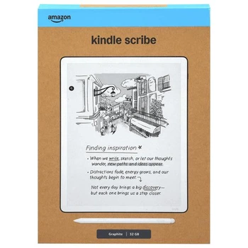 Электронная книга Amazon Kindle Scribe 3rd Gen 64 GB 2026 с Premium Pen и чехлом (KindleScribe3) - Б/У