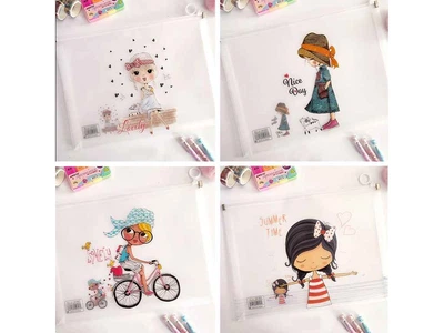 Папка на замочку LEADER дитяча 33*24, пластик, LL-136, 3-1, Імп