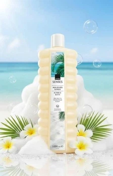Піна для ванни Avon Senses Maldives Sands Bubble Bath Sea Salt & Frangipani Skent Мальдівські піски з морською сіллю та квітами франжипані 1000 мл