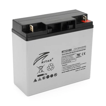 Аккумуляторная батарея AGM RITAR RT12180GL5 Gray Case 12V 18.0Ah