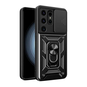 Протиударний броньований чохол із захистом камери для Samsung Galaxy S24 Ultra Armor Case Keysion black