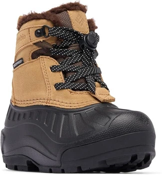 Детские зимние ботинки для мальчика Columbia Powderbug Alpine Waterproof 34 коричневые (212888)