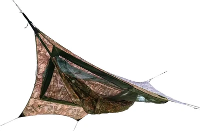 Гамак Amazonas Traveller Camp Forest кемпинговый 3-в-1 с тентом и москитной сеткой для походов