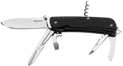 Мультитул Ruike Trekker LD31 12 інструментів EDC з пінцетом і кліпсою чорний