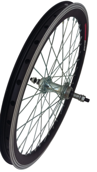Колесо 20" заднее двойное под трещотку и V-brake, стальная втулка на шариках