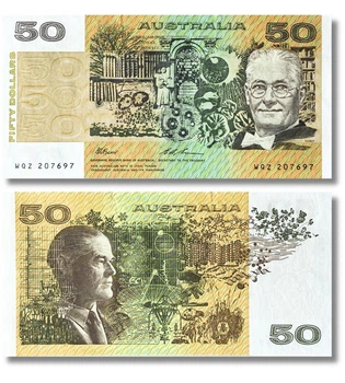 Банкнота 50 доларів Австралія 1973 - 1994 рік UNC