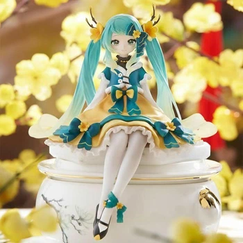 Аніме фігурка 14 см Хацуне Міку фея квітів вокалоїд, Hatsune Miku Flower Fairy anime figure