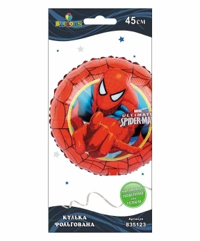 Шарик фольгированный Pelican, Марвел Spider man, 45см Разноцветный Pelican (835123)