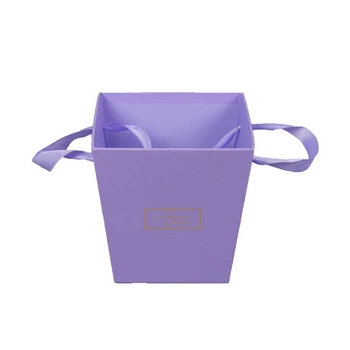 Коробка декоративна для квітів 14,5 x 11 x 15см Фіолетовий Unison (W3243)
