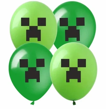 Шарики 12' (30 см) "Minecraft" 10 шт/уп Зеленый Pelican (828022)