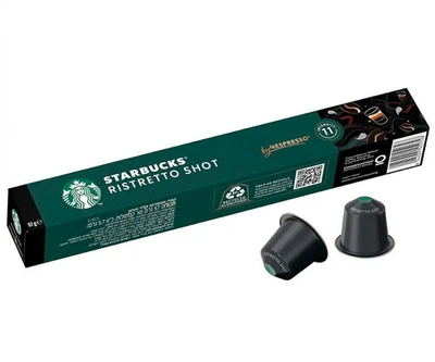 Кофе в капсулах Starbucks by Nespresso Ristretto Shot для Nespresso Original 10 шт., алюминиевые капсулы