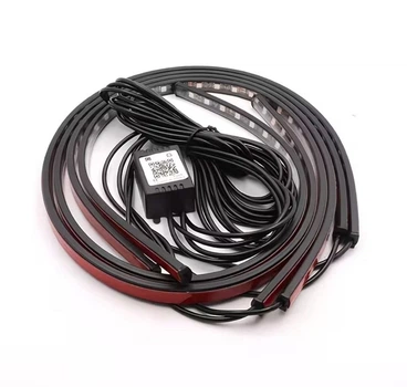 Подсветка днища авто RGBIC Magic 12V Bluetooth (120см + 90см) — неоновая бегущая волна под авто водозащищенная