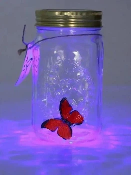 Декоративный ночник Бабочка в банке Butterfly