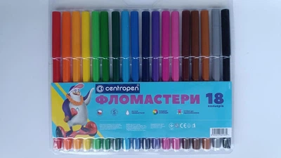 Фломастери Centropen 18 цветов