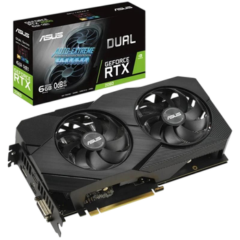 Видеокарта GeForce RTX 2060 6GB Asus Dual Evo OC (DUAL-RTX2060-O6G-EVO) Б/У
