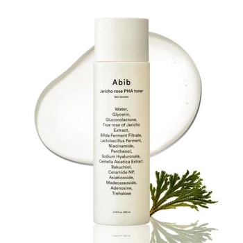 Відлущуючий тонер з ієрихонською трояндою і PHA кислотами Abib Jericho Rose PHA Toner Skin Booster 200ml