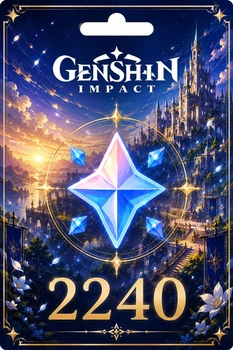 Пополнение Genshin Impact на 2240 кристаллов Сотворения по UID