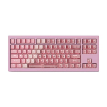 Магнітна клавіатура Akko 5087 V3 HE, TKL, 8000 Гц, Rapid Trigger, Рожева, ротова