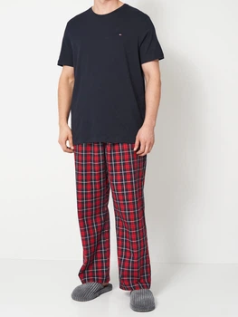 Пижама (футболка + штаны) мужская хлопковая Tommy Hilfiger 464339188 L Синий/Красный (1161260519)