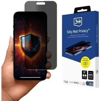 Защитная пленка конфиденциальная 3MK Silky Matt Privacy для смартфона Apple iPhone 15 Pro Max (5903108571388)