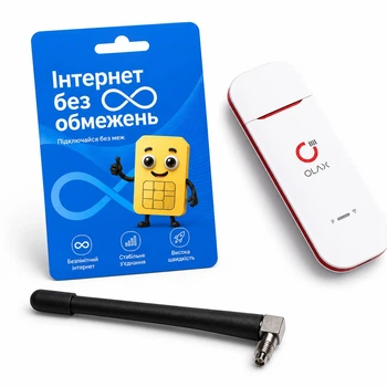 Универсальный 4G модем/роутер USB WI-FI 3G/4G LTE Olax U90H + 1 антенна 4G(LTE) 4 db + Подарок - симкарта для интернета Киевстар
