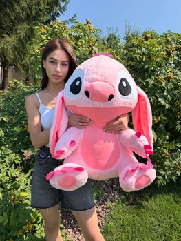 Плюшевая игрушка Стич розовый Эйнджел, 100 см