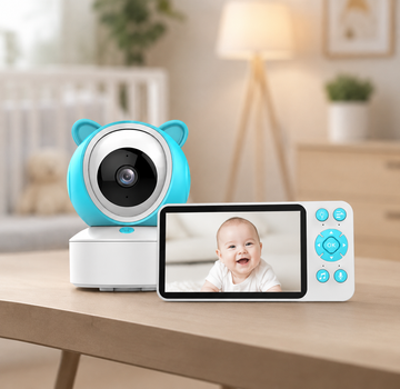 Відеоняня C8 WiFi з екраном 5 дюймів керування зі смартфона, датчик звуку, руху, нічне бачення