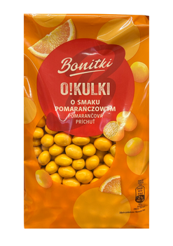 Печиво драже Bonitki O!Kulki в глазурі зі смаком апельсина 260 г