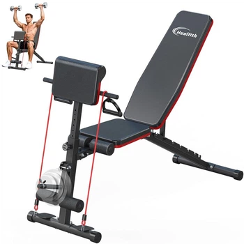 Силовая скамья 350 кг, Складана Healfith HE-DE-YLD-W10-0524