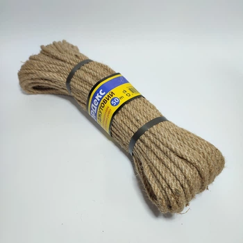 Шпагат джутовий Льон d=6мм L=50м