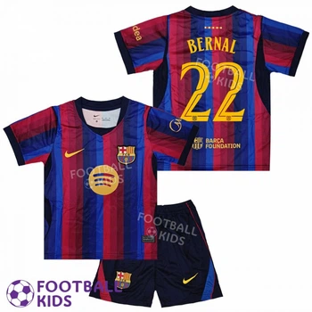 Футбольная форма для детей Barcelona BERNAL 22 Барселона 2027 Home 135-145 см (set47821-138652-4)