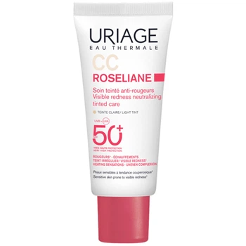 Крем для лица Uriage Roseliane CC Cream SPF50+ увлажняющий против покраснений 40 мл