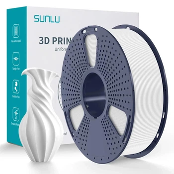 Швидкісний PLA-пластик Філамент Sunlu PLA High-Speed White для 3D-принтера - 1Кг, 1.75mm з Котушкою / до 600 мм/с
