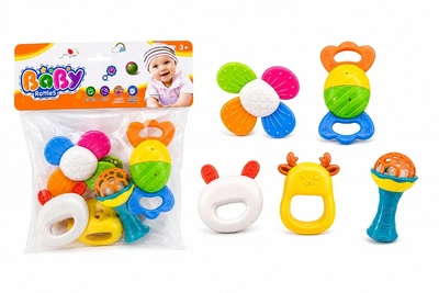 Набор детских погремушек и прорезывателей Baby Rattles, 5 шт.