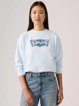 Світшот на флісі жіночий Levi`s 342434131 L Блакитний (1161182760)