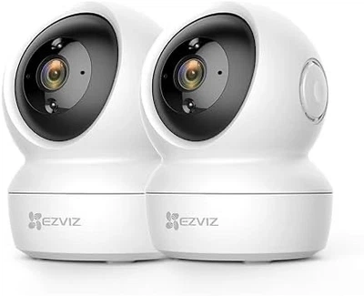 Умная Wi-Fi камера видеонаблюдения EZVIZ C6N (2-Pack, Full HD 1080P)