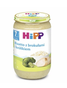 Дитяче пюре HiPP BIO Ризото з броколі та кроликом від 7 місяців 220 г