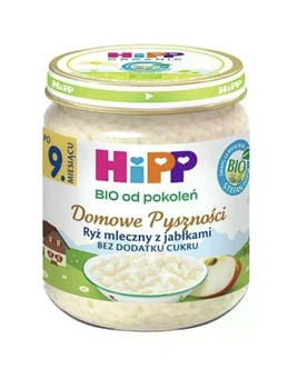Дитячна молочно-рисова каша HiPP BIO з яблуком від 9 місяців 190 грам