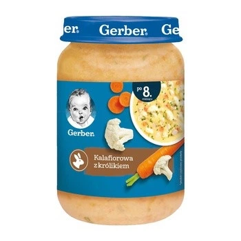 Дитяче пюре Gerber Цвітна капуста з кроликом від 8 місяців 190 г