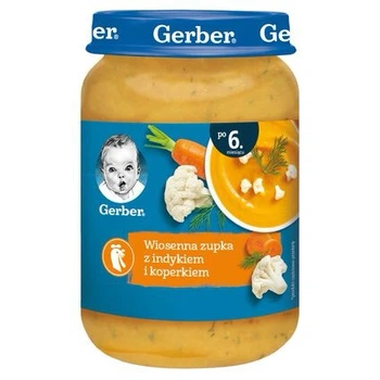 Дитячий суп Gerber Весняний з індичкою та кропом від 6 місяців 190 г