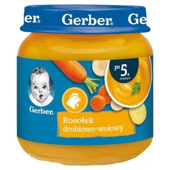 Дитячий суп-пюре Gerber із куркою та яловичиною від 5 місяців 125 г