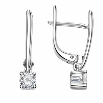 Серьги серебряные Фантазия с фианитами Silver Style (21491.40 sku:2300103549498)