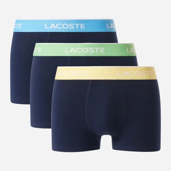 Набір трусів боксерів чоловічих бавовняних Lacoste 115681017 L 3 шт Синій (1161242141)