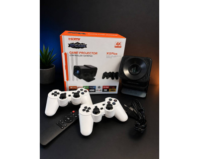 Портативный мини-проектор X12 Plus с поддержкой 4K HDMI игровой домашний кинотеатр с джойстиками