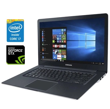 Ігровий ноутбук Б-клас Samsung N940Z5L / 15.6" (3840x2160) IPS Touch / Intel Core i7-6700HQ (4 (8) ядра по 2.6 - 3.5 GHz) / 16 GB DDR4 / 256 GB SSD / nVidia GeForce GTX 950M, 2 GB GDDR5, 128-bit / WebCam / Win 10 б/в