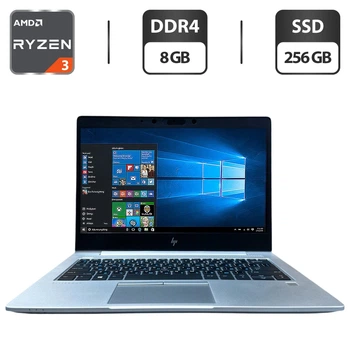 Ультрабук HP EliteBook 735 G6 / 13.3" (1920x1080) IPS / AMD Ryzen 3 Pro 3300U (4 ядра по 2.1 - 3.5 GHz) / 8 GB DDR4 / 256 GB SSD / AMD Radeon Vega 6 Graphics / WebCam б/у