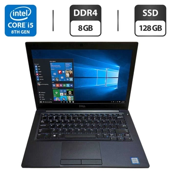 Нетбук Dell Latitude 7290 / 12.5" (1920x1080) IPS / Intel Core i5-8250U (4 (8) ядра по 1.6 - 3.4 GHz) / 8 GB DDR4 / 128 GB SSD / Intel UHD Graphics 620 / WebCam б/в