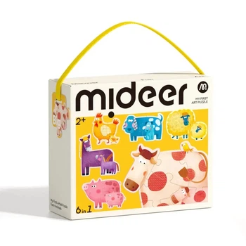 Мой первый пазл 6 в 1 Mideer Животные на ферме (MD1462) для детей от 2 лет