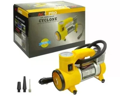 Автомобильный компрессор Cyclone Air Compressor 12V 150 PSI 35 LPM портативный насос для быстрой подкачки шин легковых автомобилей мотоциклов и велосипедов с мощным двигателем для длительных путешествий и оперативного контроля давления